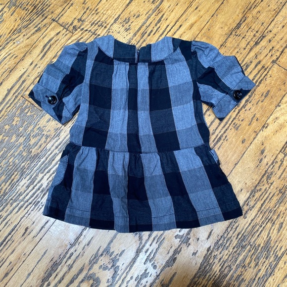 Baby Gap black and grey checkered dress - Picture 2 of 2